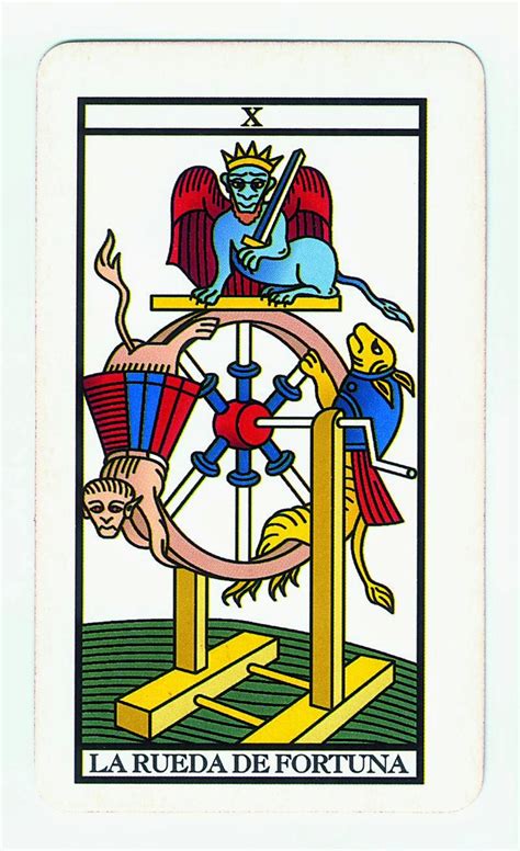 carta la rueda de la fortuna|La Rueda de la Fortuna del tarot: Simbolismo y Significados